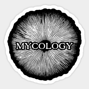 Mycology - The science of fungi (white) Sticker